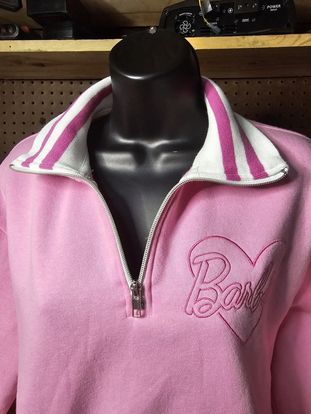 Barbie 1/4 Zip Sweater Size Medium - Picture 3 of 5